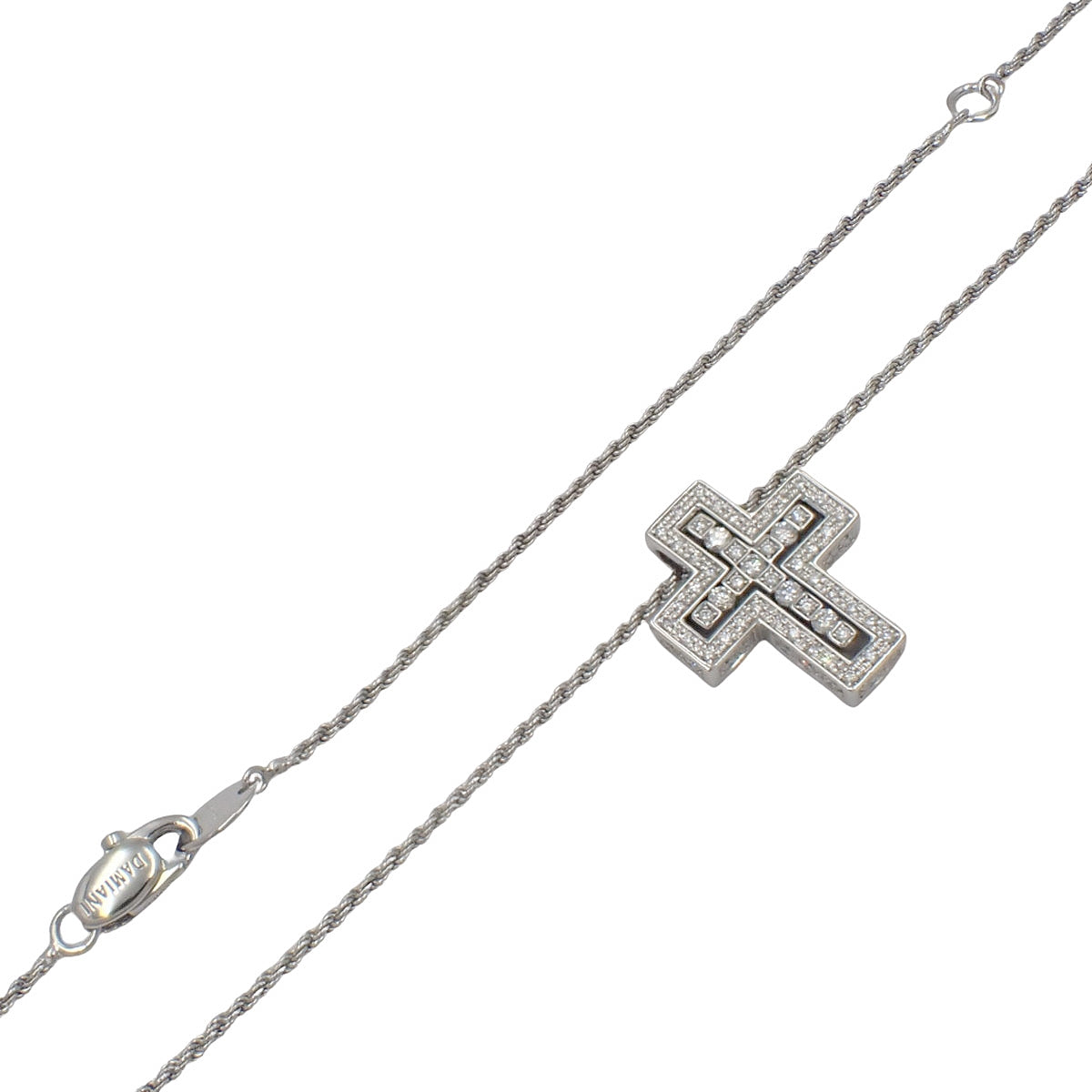 Belle Époque Necklace XS with Diamonds, White Gold K18WG, 8.8g