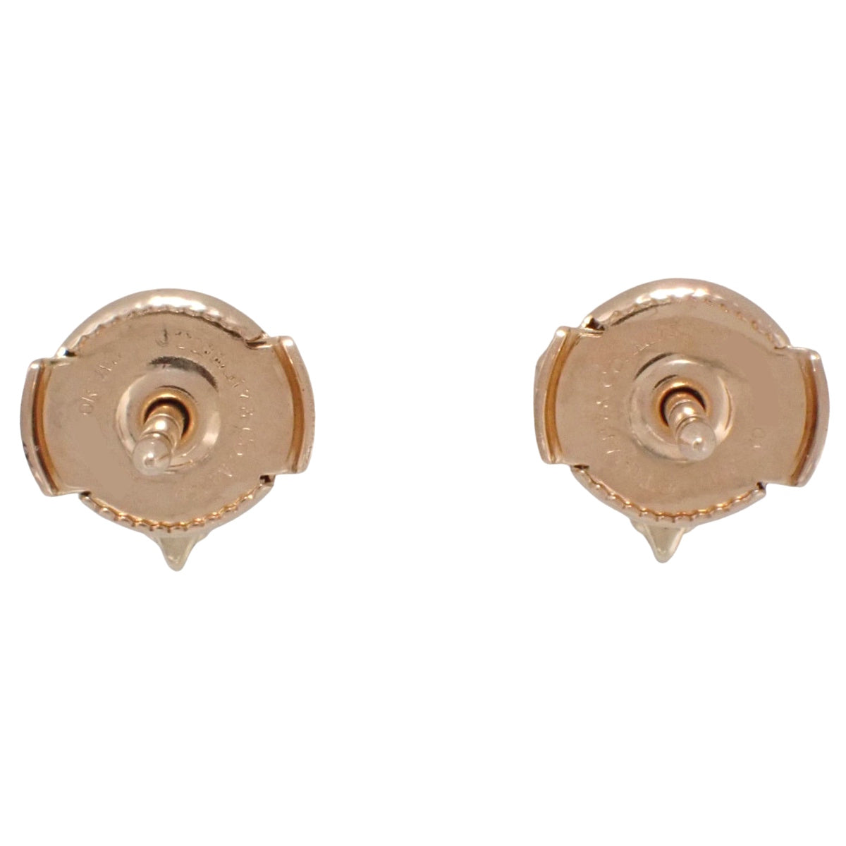 Heart Earrings, Diamond, Pink Gold K18PG