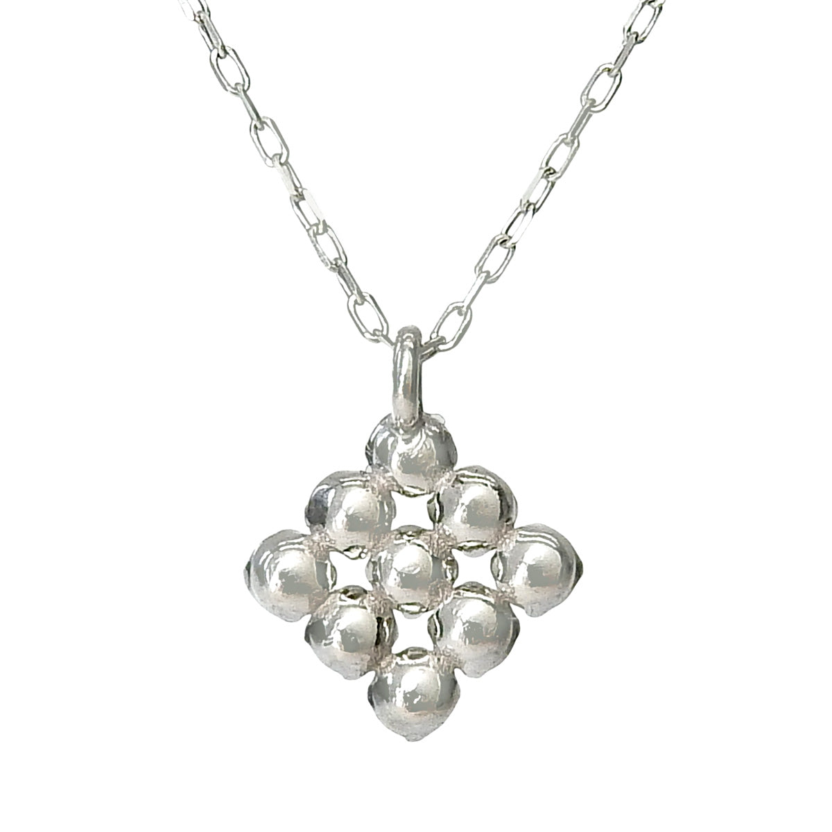 ダイヤモンドネックレス D0.13 ホワイトゴールド K18WG 0.5g