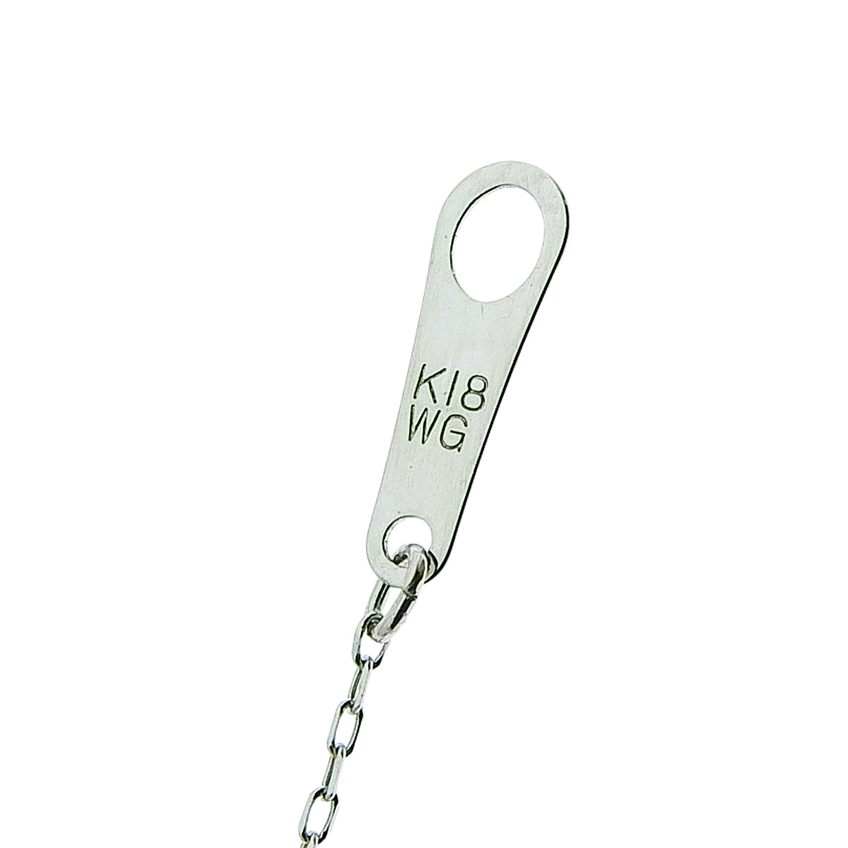 ダイヤモンド ネックレス D0.13 ホワイトゴールド K18WG 0.6g