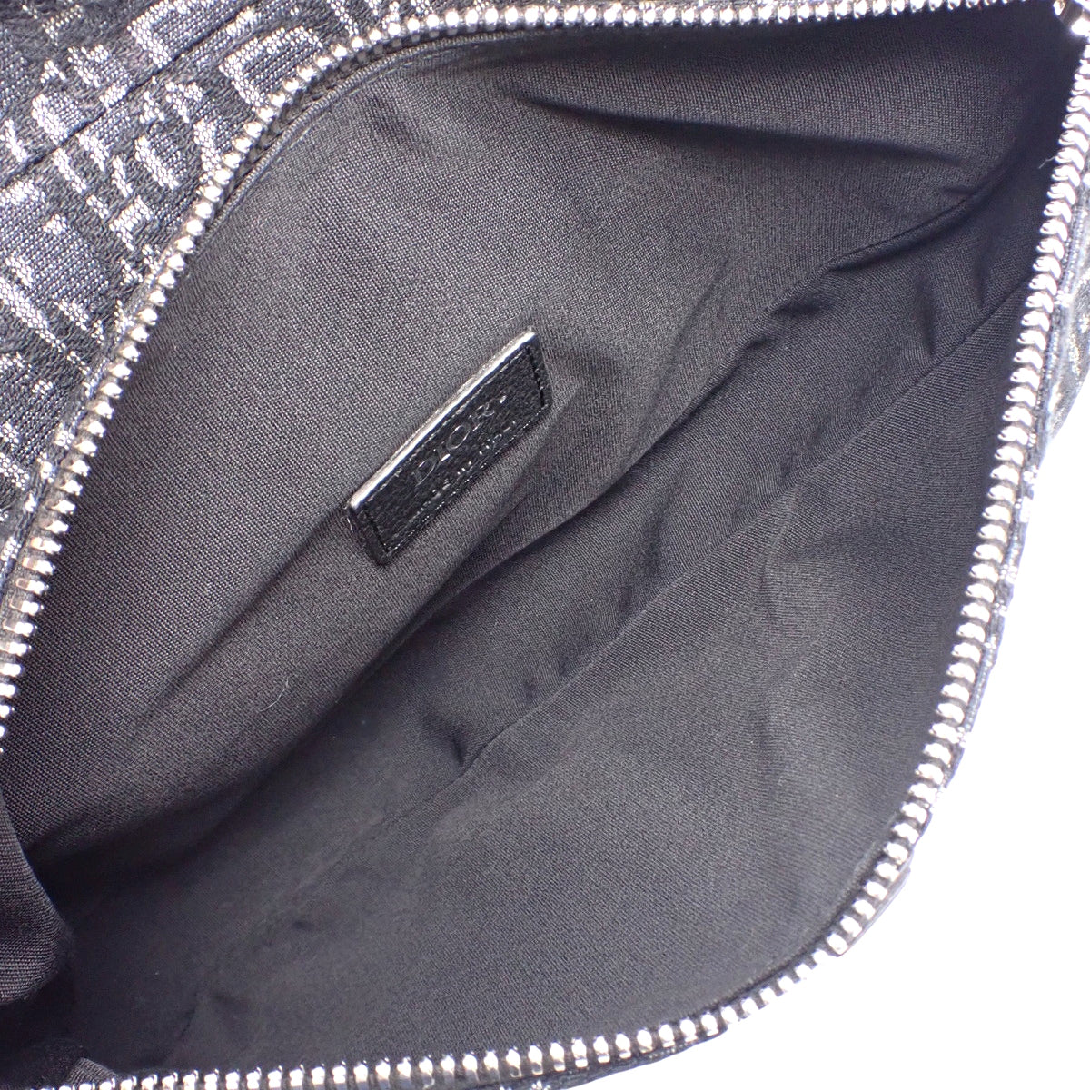 トロッター サドルバッグ ディオールオブリークジャガード ブラック グレー 1ADPO093YKY