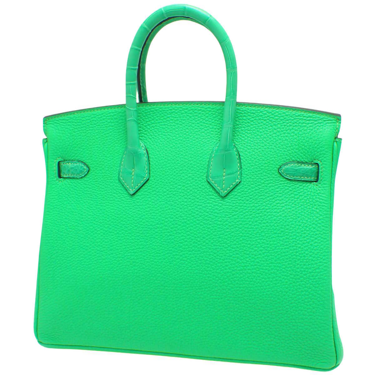 【未使用】バーキン25 タッチ トゴ アリゲーターマット パラジウム金具 ヴェールコミック B刻印