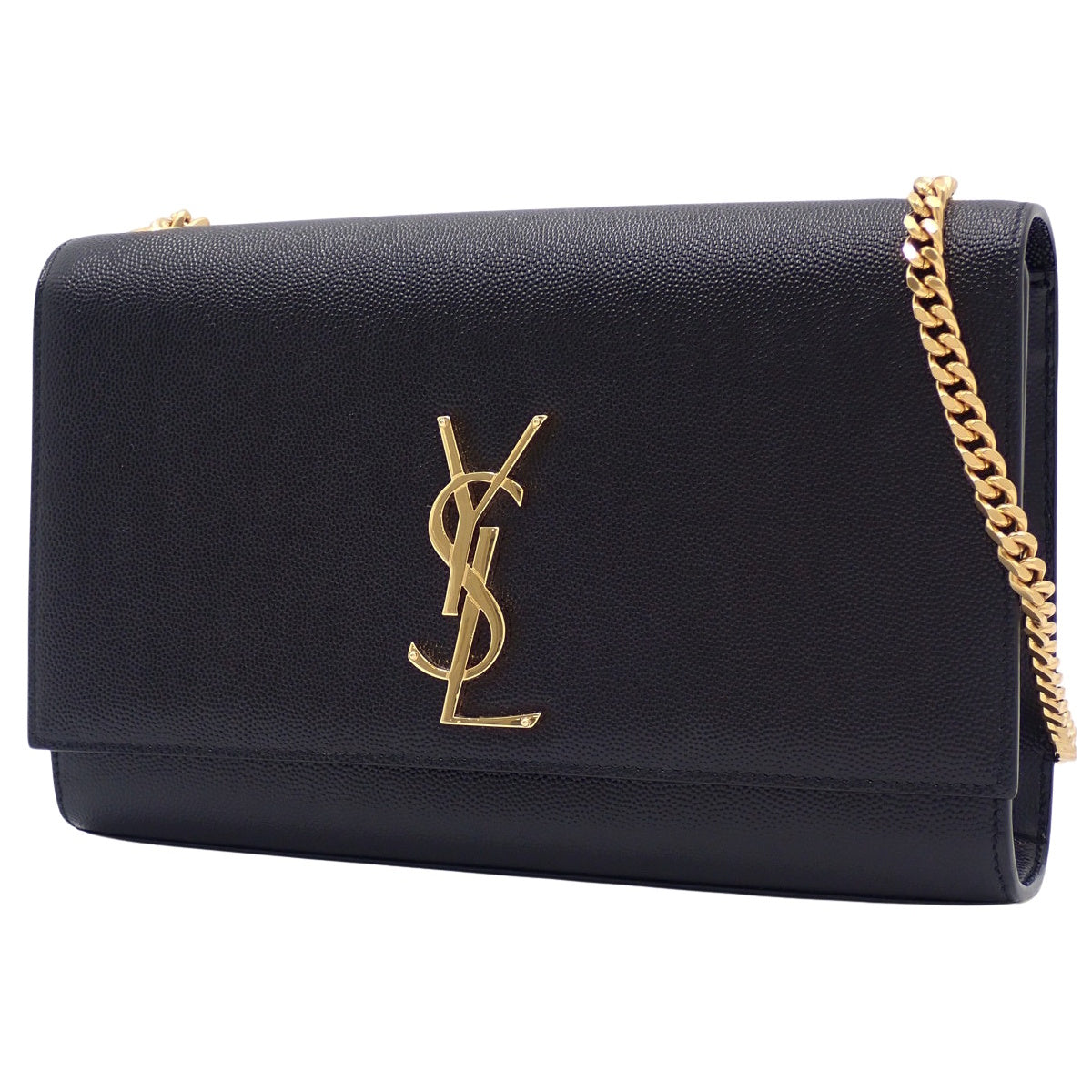 ケイト ミディアム グレイン・ド・プードルレザー ブラック 364021