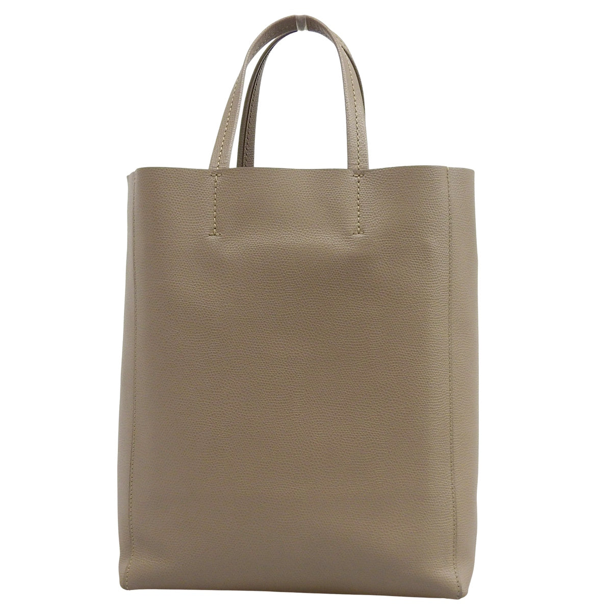 Vertical Cabas Small Leather Greige 189813