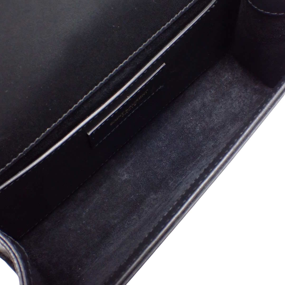 Kate黑色皮革流苏小链条单肩包(474366)