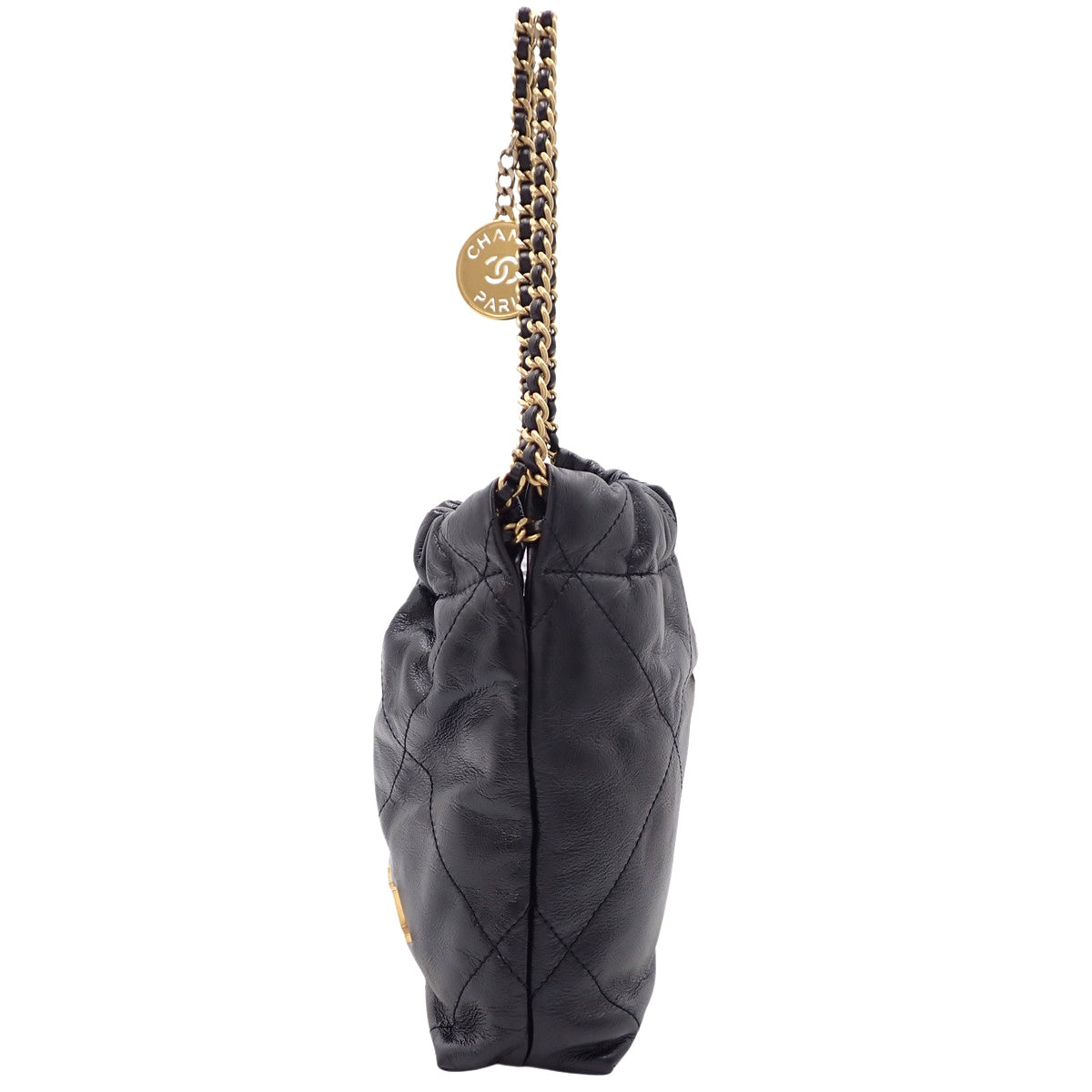 Chanel 22 Mini Handbag in Black Lambskin AS3980