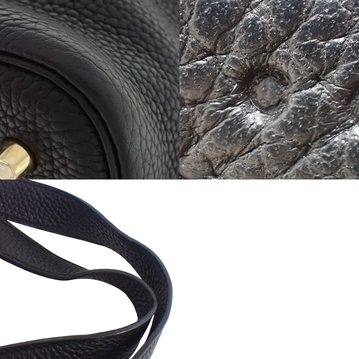 ピコタンロックMM トゴ ブラック ゴールド金具 C刻印