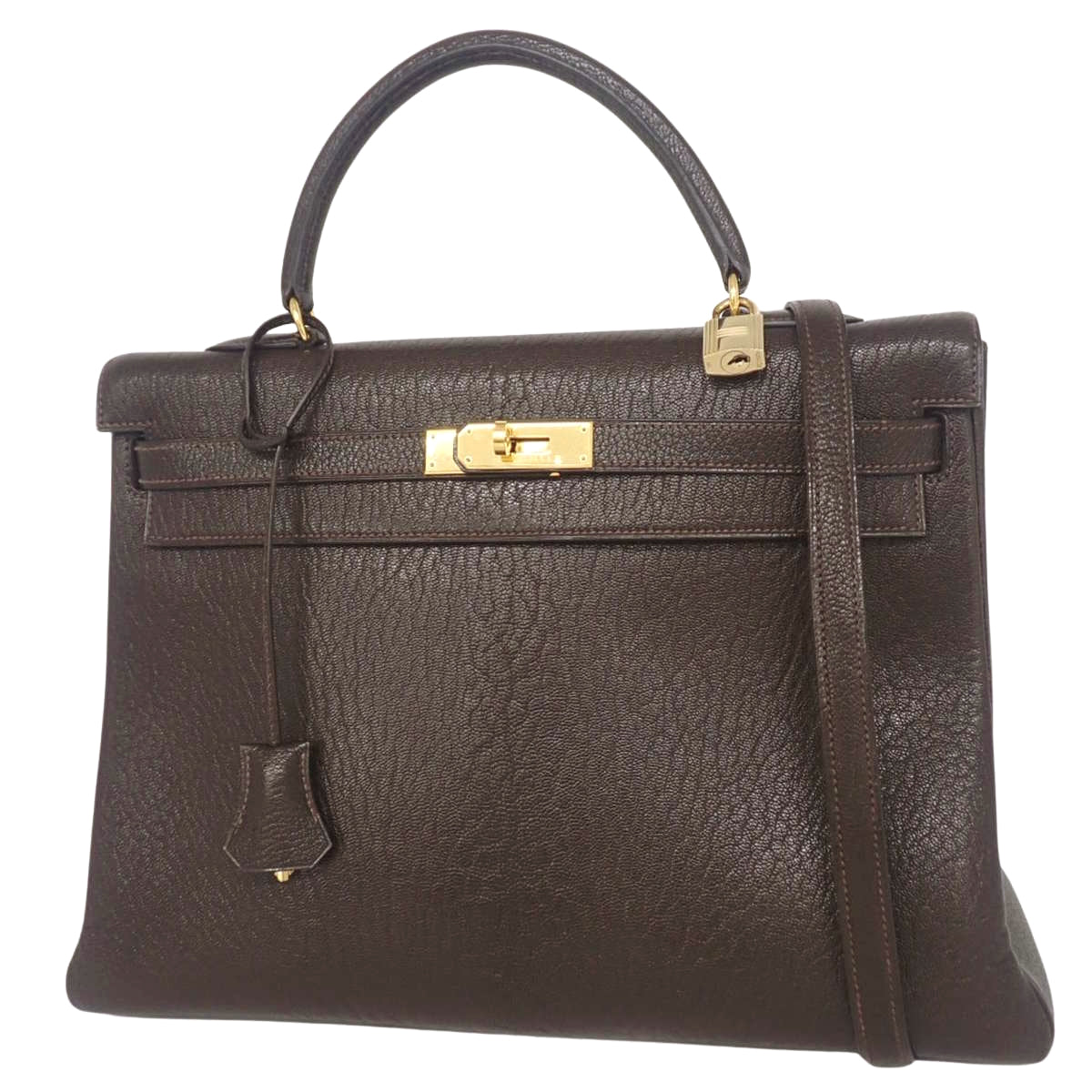 Kelly 35 (Inseam) Buffel Cafe Gold Hardware C Stamp