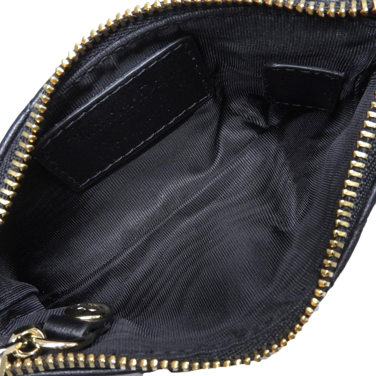 Cannage Lady Dior Zip Coin Purse Lambskin Black