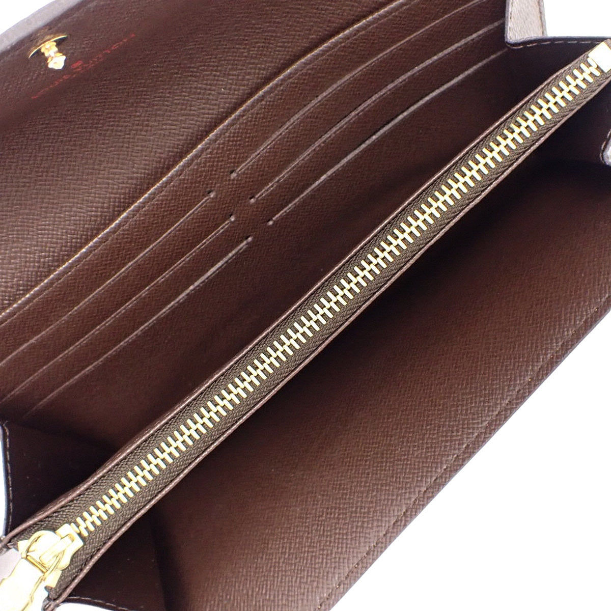 ダミエ・エベヌ ポルトフォイユ・サラ ブラウン N61734