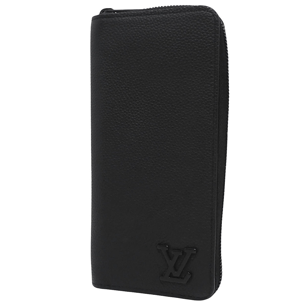 アエログラム ジッピーウォレット・ヴェルティカル レザー ノワール M81743