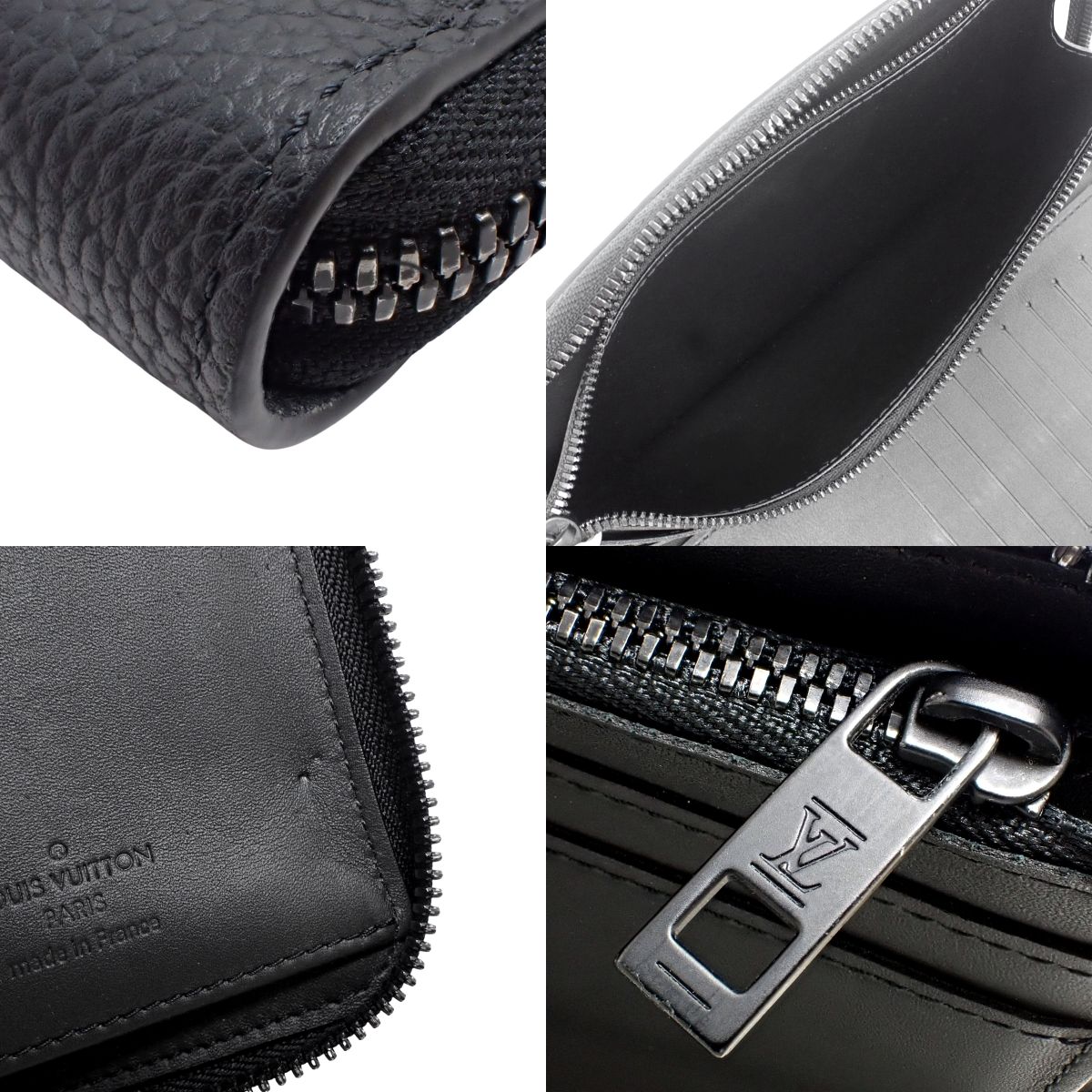 Aerogram Zippy 钱包 竖款 皮革 黑色 M81743