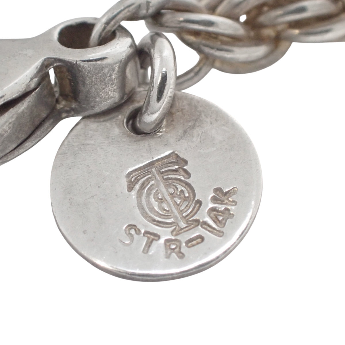 ツイスト ロープ ネックレス シルバー SV925 イエローゴールド K14YG