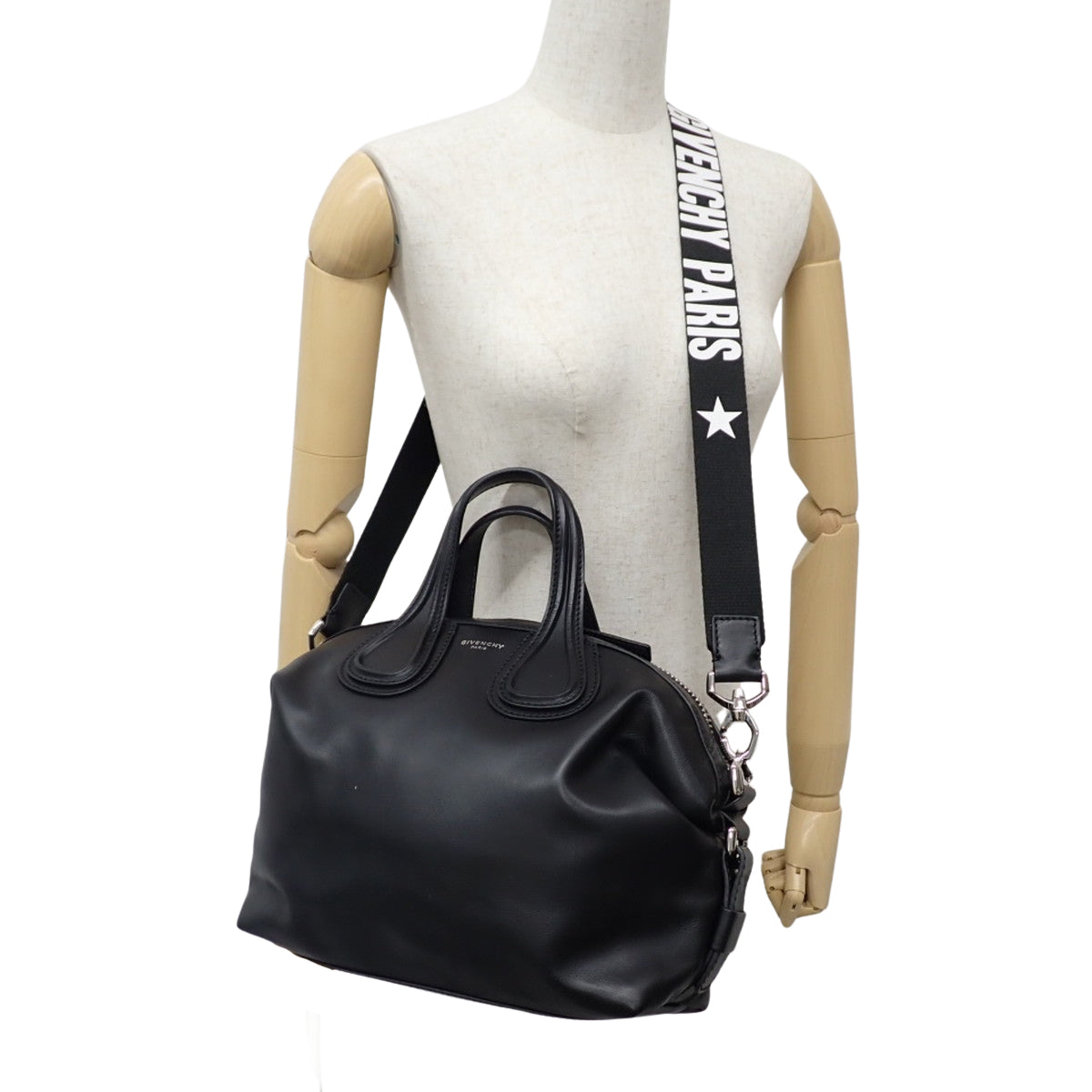 Nightingale Micro Bag Leather Black