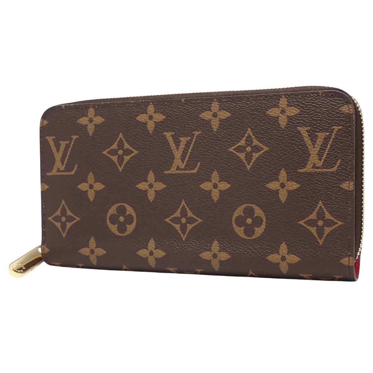 Monogram Zippy Wallet, Monogram Canvas, Coquelicot (M41896)