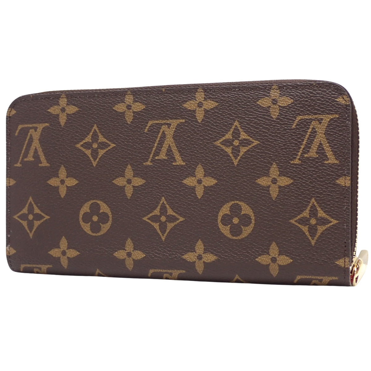 Monogram Zippy Wallet, Monogram Canvas, Coquelicot (M41896)