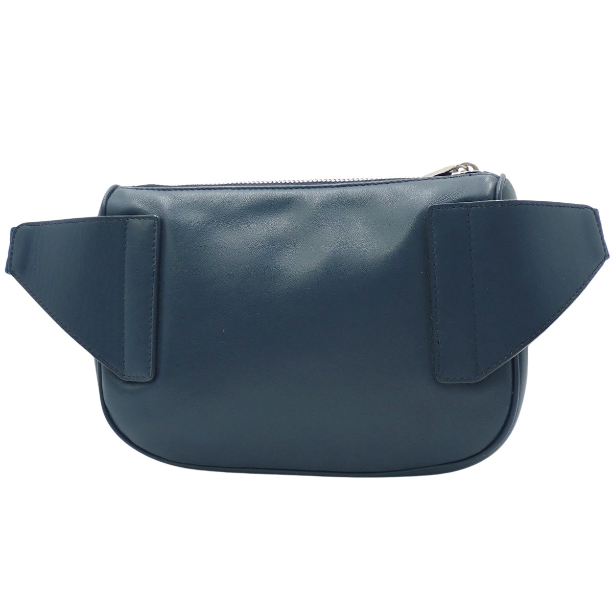 ワールドツアー オブリーク サドルベルトバッグ レザー ブルー ネイビー