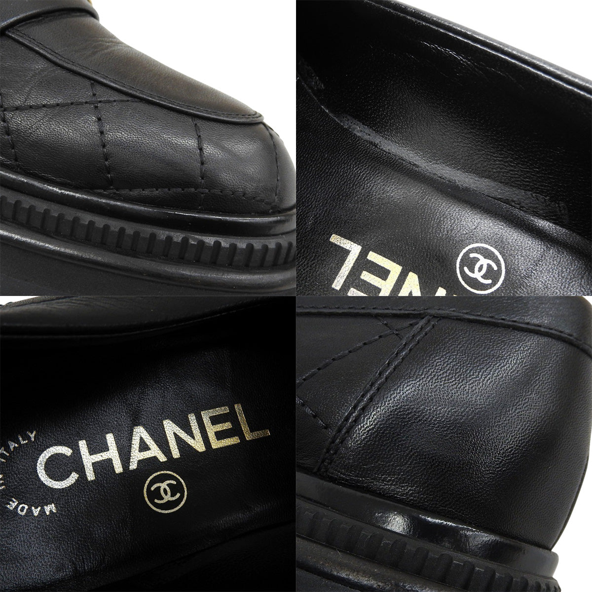 Matelasse Coco Mark Loafers 36