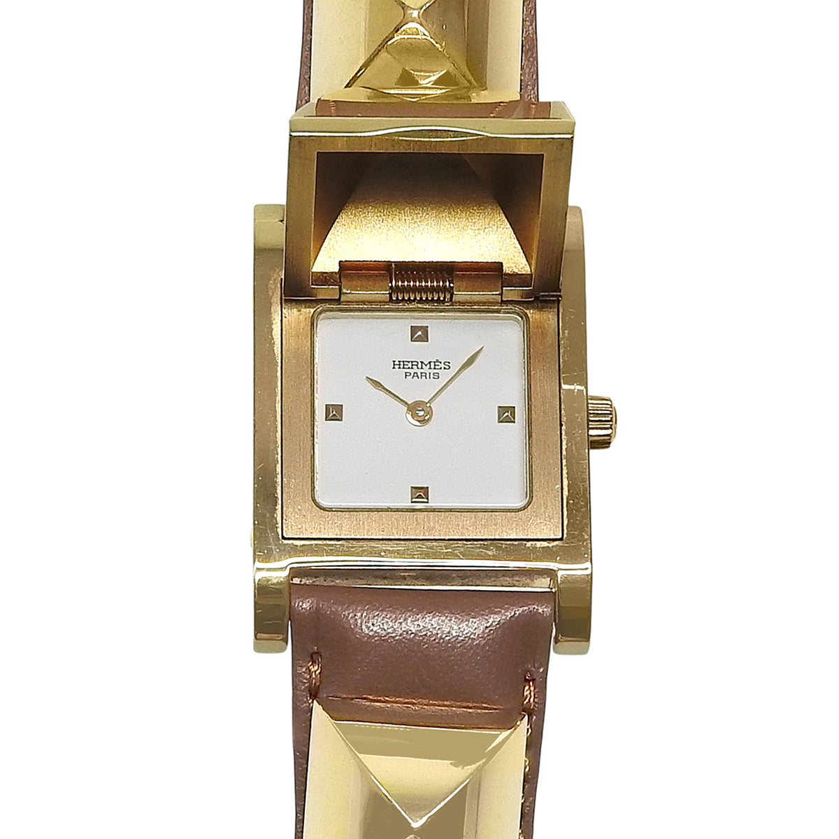 メドール ME1.201 GP/革 ホワイト クオーツ レディース