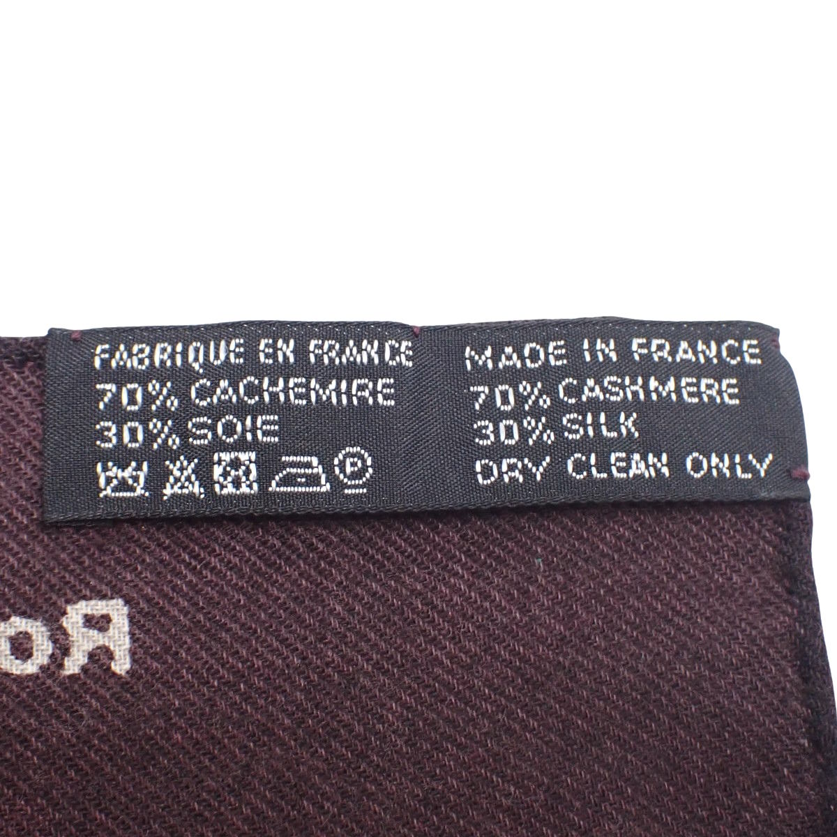 ロラン・バルト カレジェアン カレ140 カシミヤ シルク