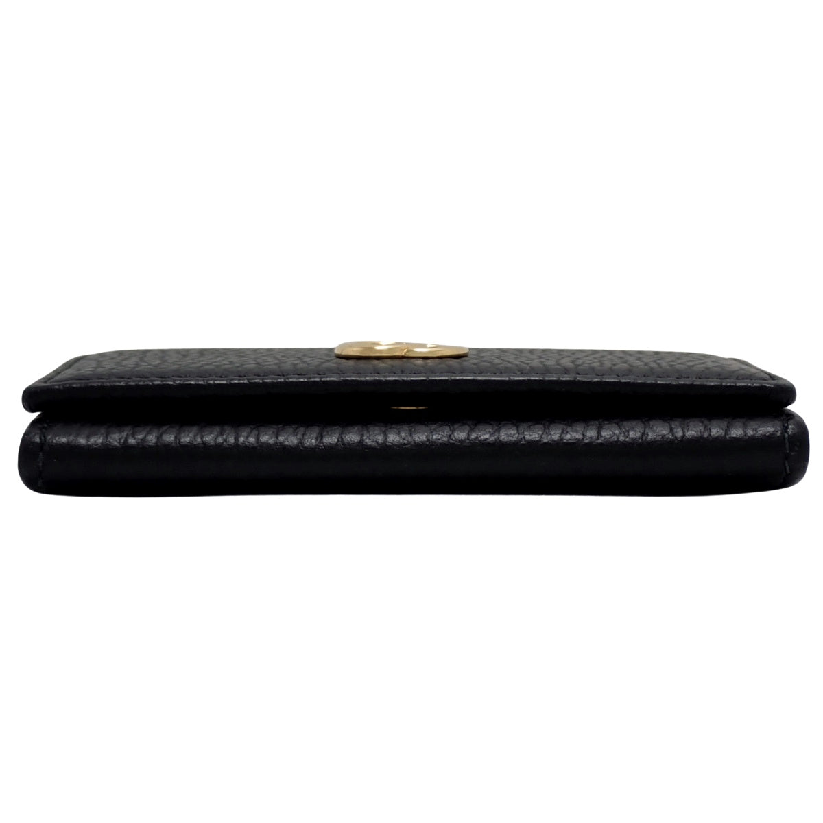 GG Marmont Japan Exclusive Double G Leather Card Case in Black and Pink (739525)