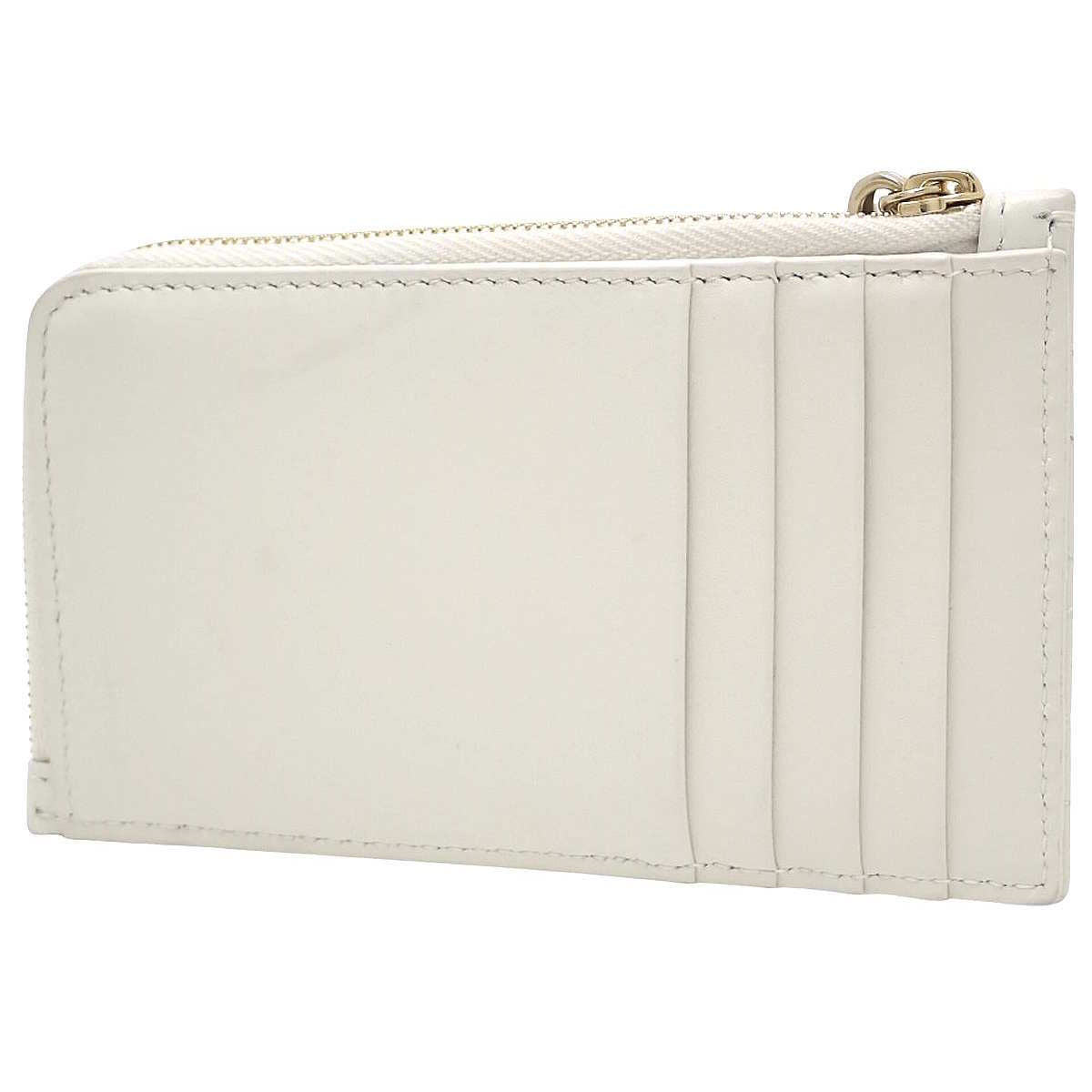 Japan Exclusive Lady Dior Cosmos Zip Card Holder in Heart Cannage Lambskin and White (S0965ONHG_M030)