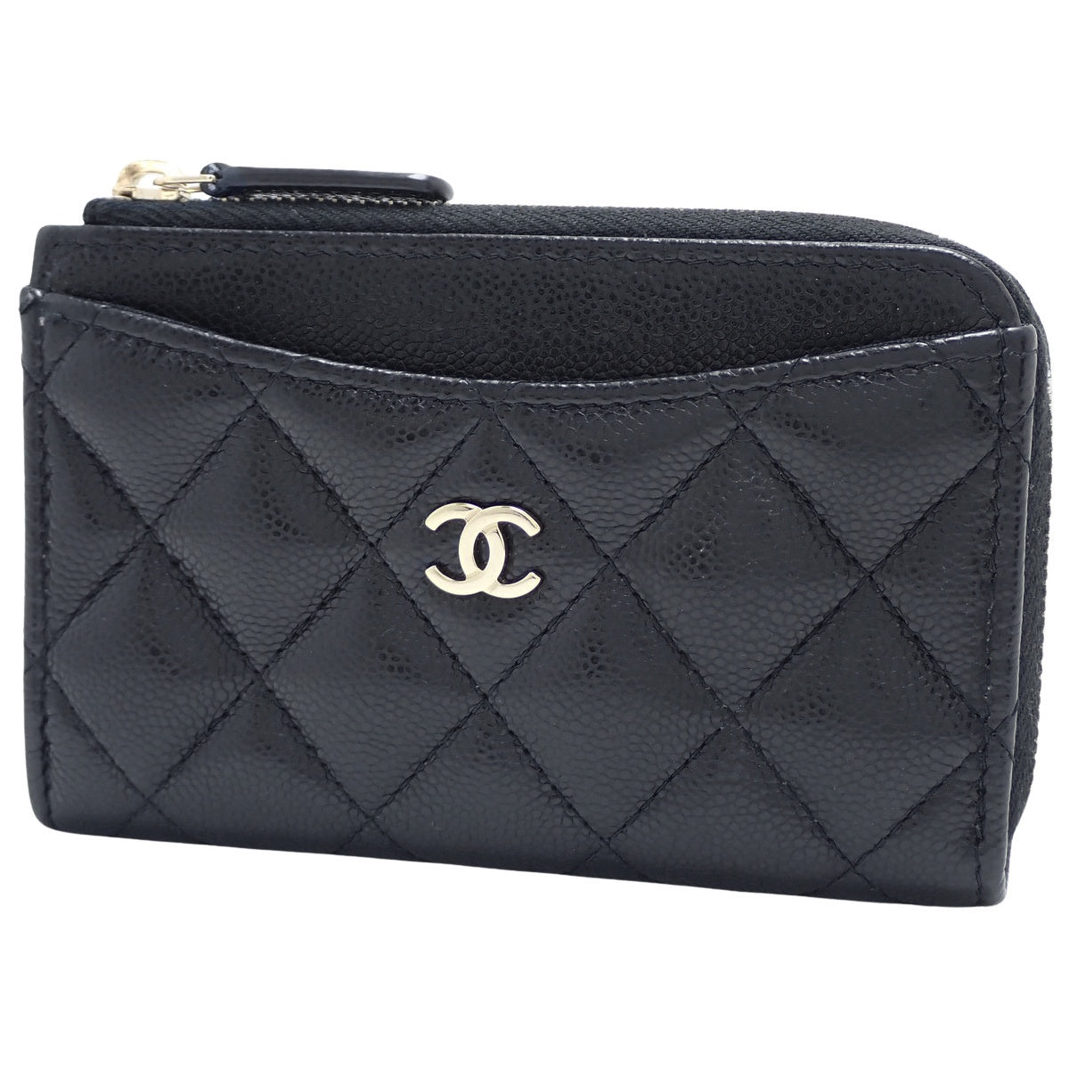 Matelasse Coco Mark Fragment 手机壳,鱼子酱纹理,黑色,AP3179