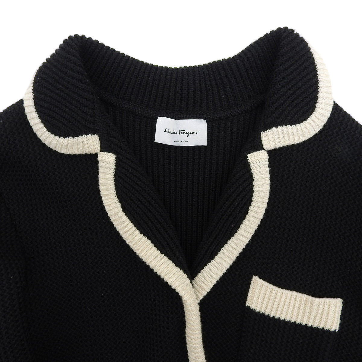 ニット ジャケット風 カーディガン S