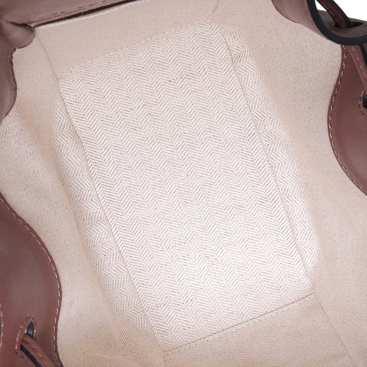 Hammock Drawstring Mini Calfskin Dark Brown