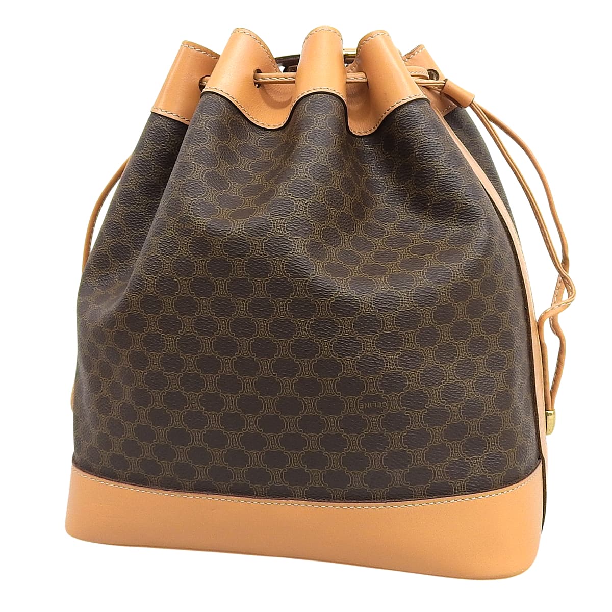 マカダム ショルダーバッグ PVC レザー ブラウン