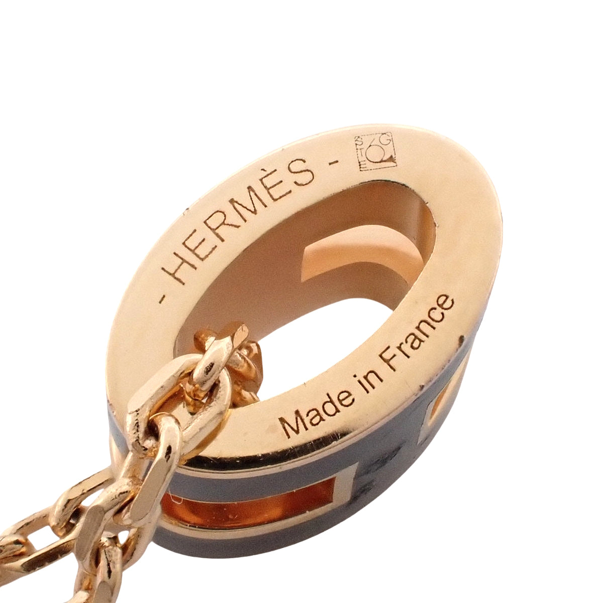 迷你流行灰烬 H 项链 金属 (GP)