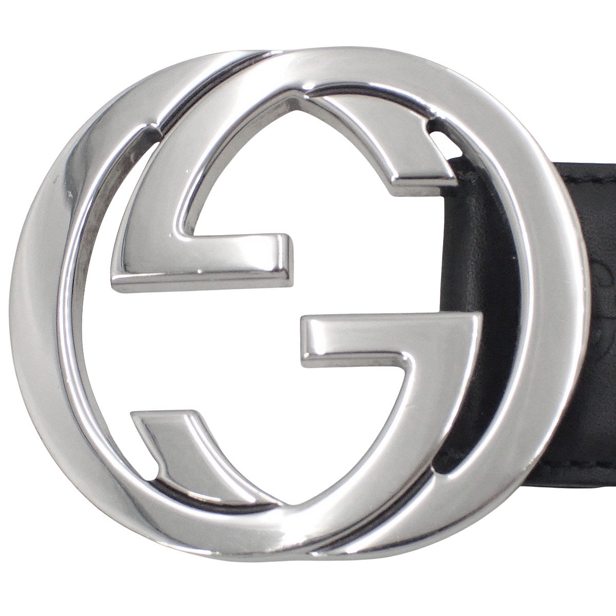 グッチシマ/シグネチャー インターロッキングG バックルベルト 95・38 411924