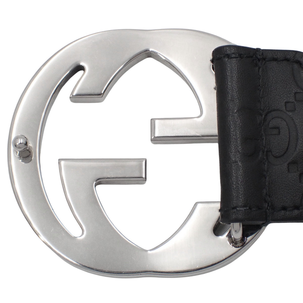 グッチシマ/シグネチャー インターロッキングG バックルベルト 95・38 411924