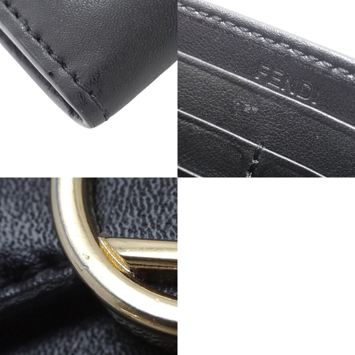 エフ イズ フェンディ ウォレット レザー ブラック 8M0251