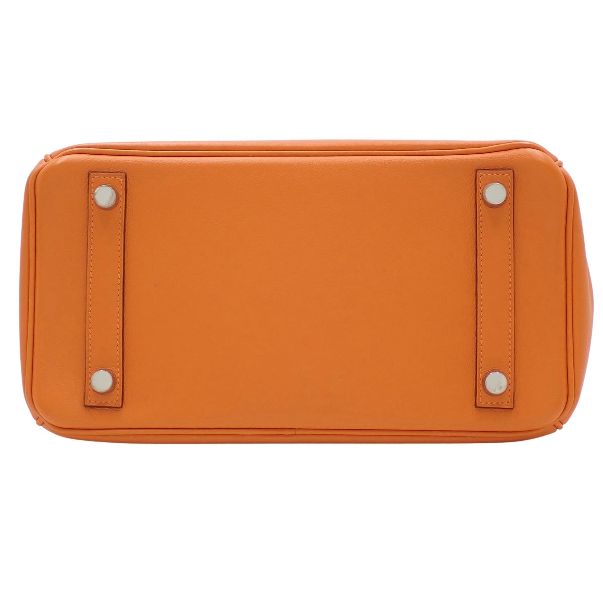 バーキン25 トリヨンクレマンス パラジウム金具 オレンジ M刻印