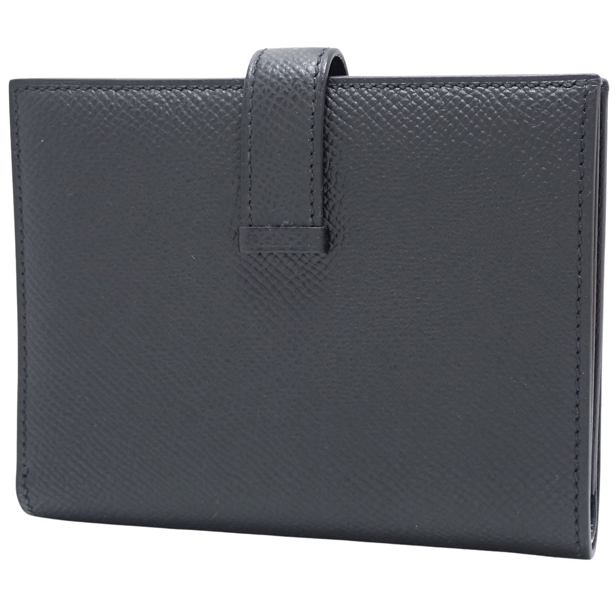 Béarn Compact Togo Black Gold Hardware W-stamp