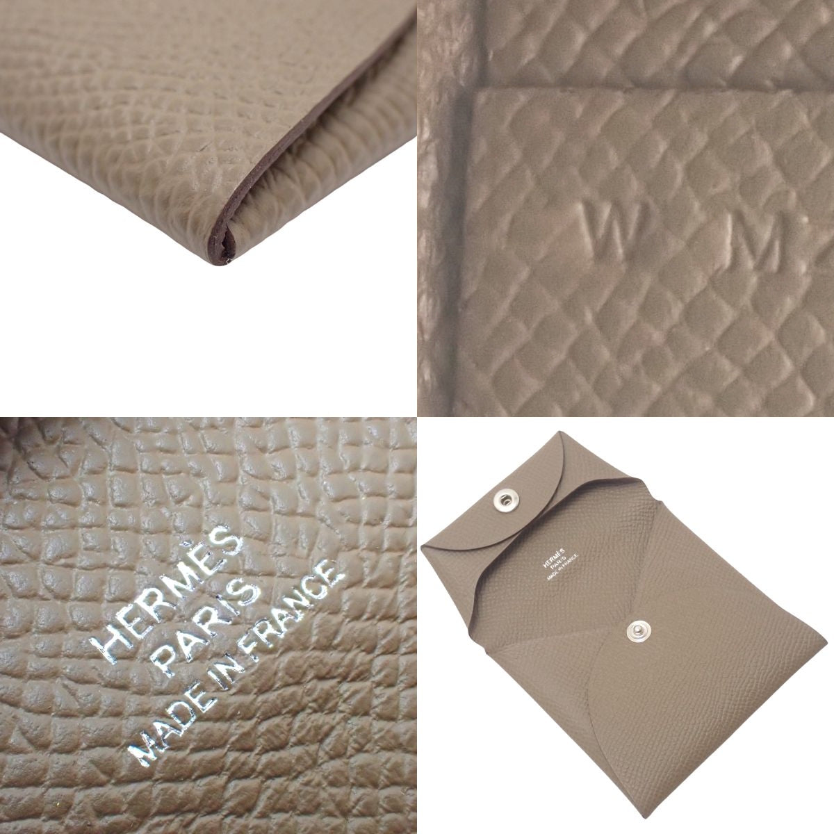 Bastia Epsom Etoupe/Etoupe Silver Hardware W Stamp