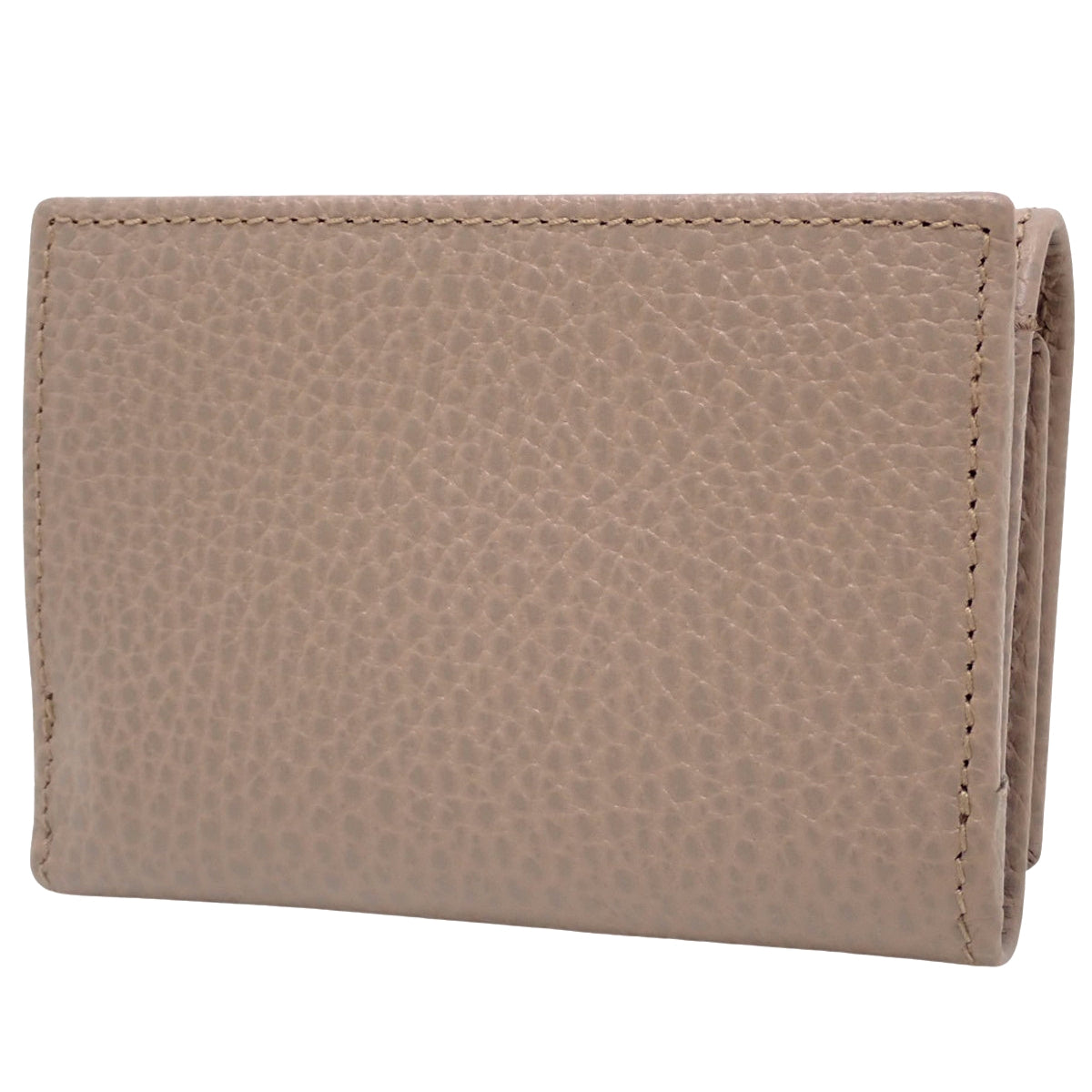 GG Marmont Tri-fold Wallet, Beige Leather, 644407
