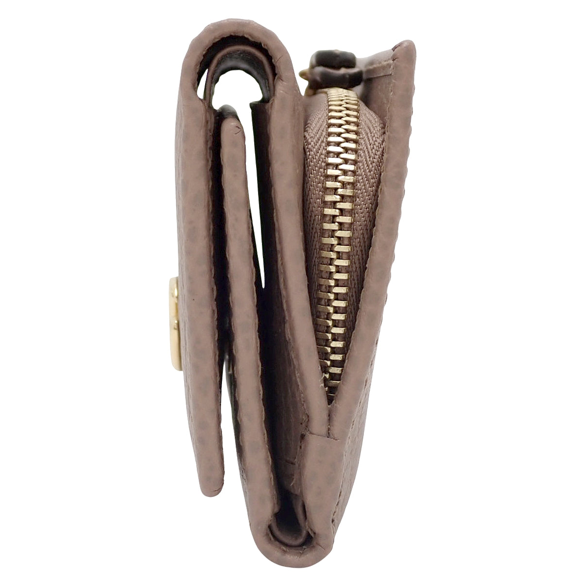 GG Marmont Tri-fold Wallet, Beige Leather, 644407