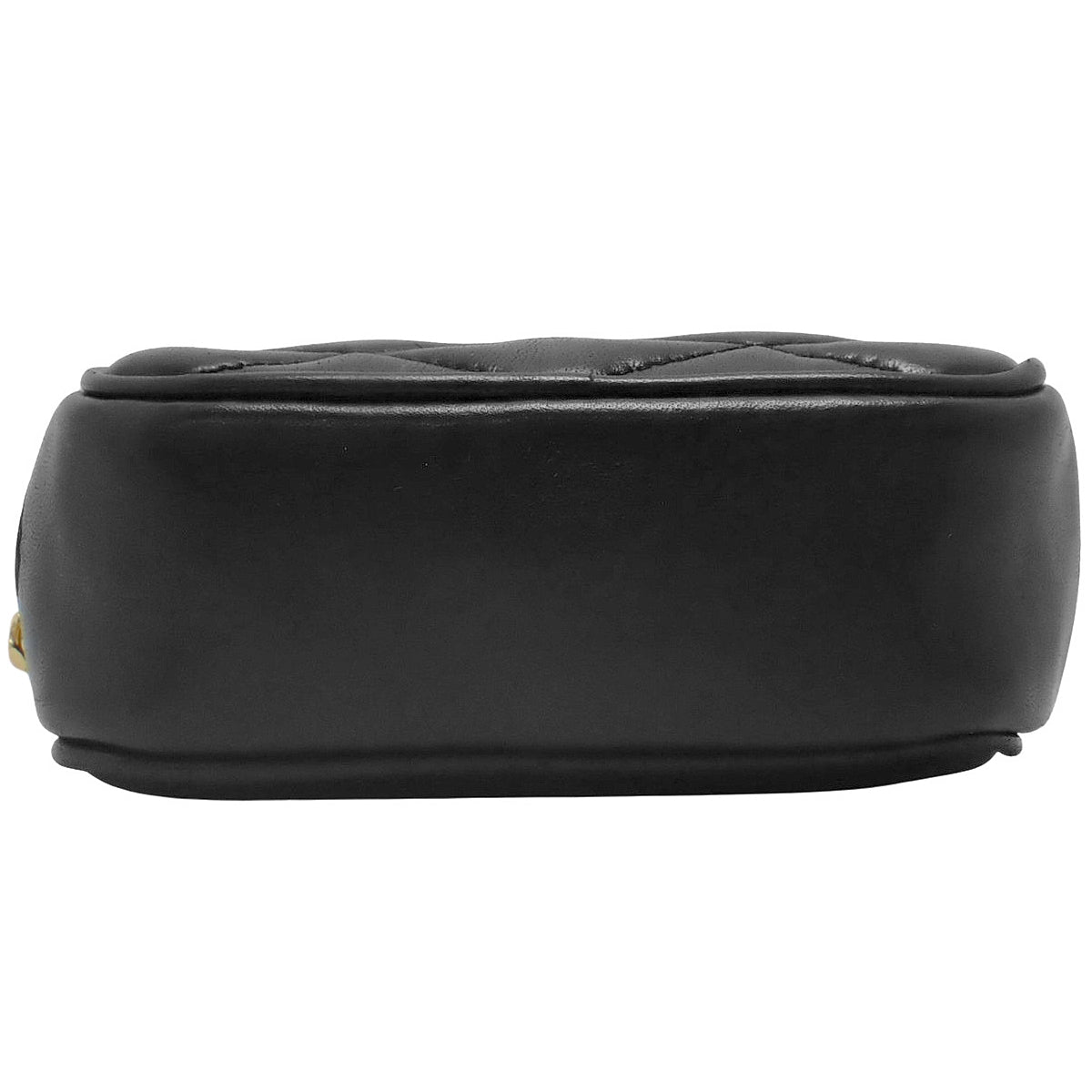 カサンドラロゴ ミニポーチ キルティングレザー ブラック 669934