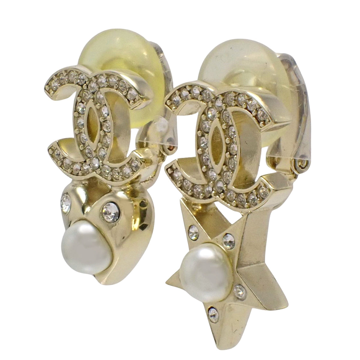 ココマーク ハート スター イヤリング メタル(GP)