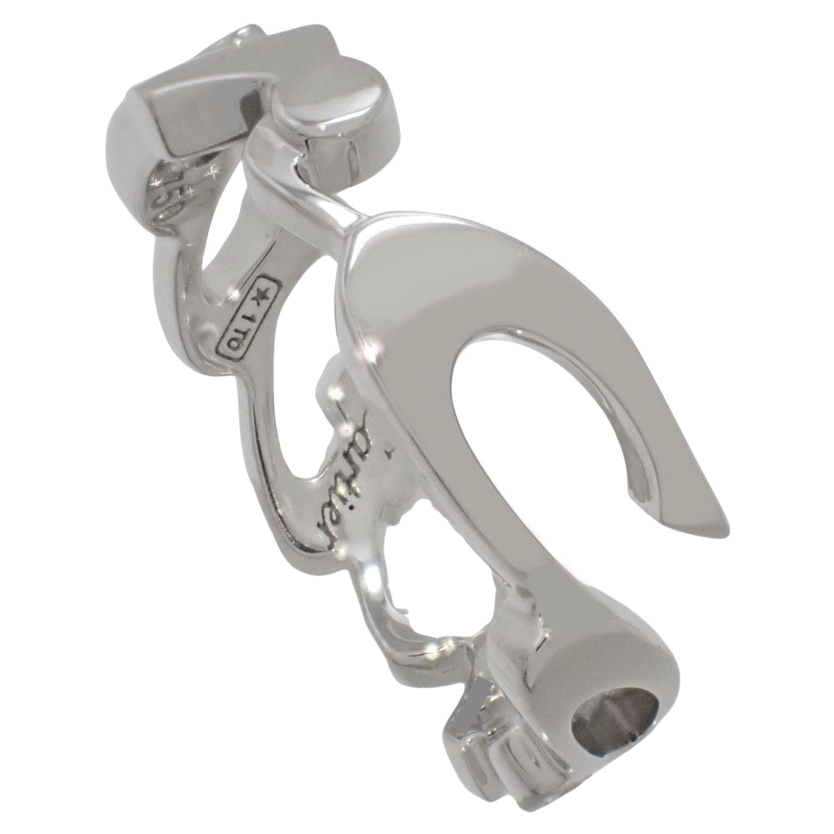 シグネチャー リング ホワイトゴールド K18WG 4.5g