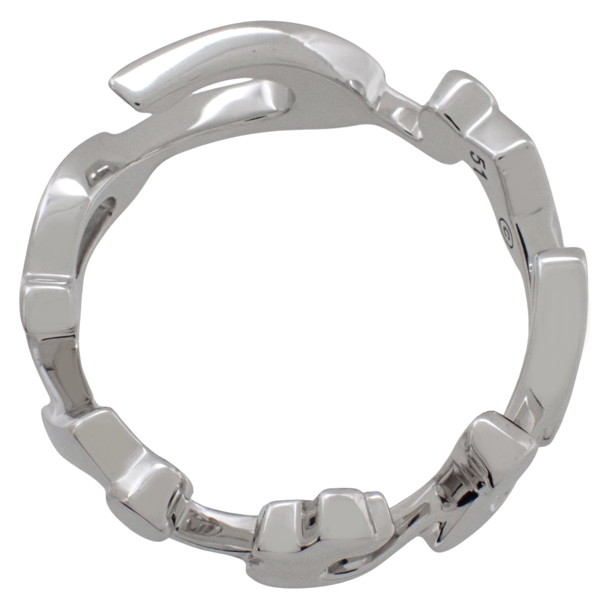 シグネチャー リング ホワイトゴールド K18WG 4.5g