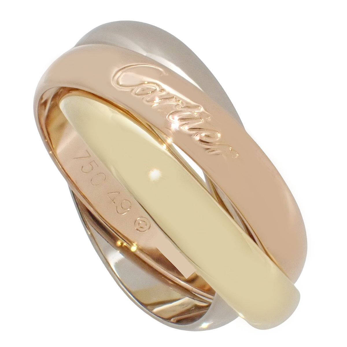 トリニティ リング クラシックモデル イエローゴールド K18YG ピンクゴールド K18PG ホワイトゴールド K18WG 49 7.4g