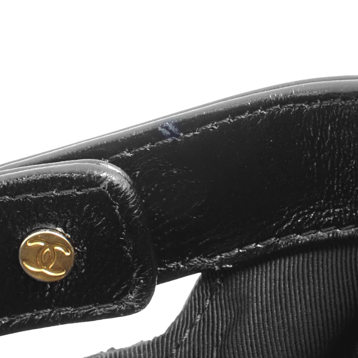 Matelasse Coco Mark Top Handle Mini Bag in Vintage Lambskin Black