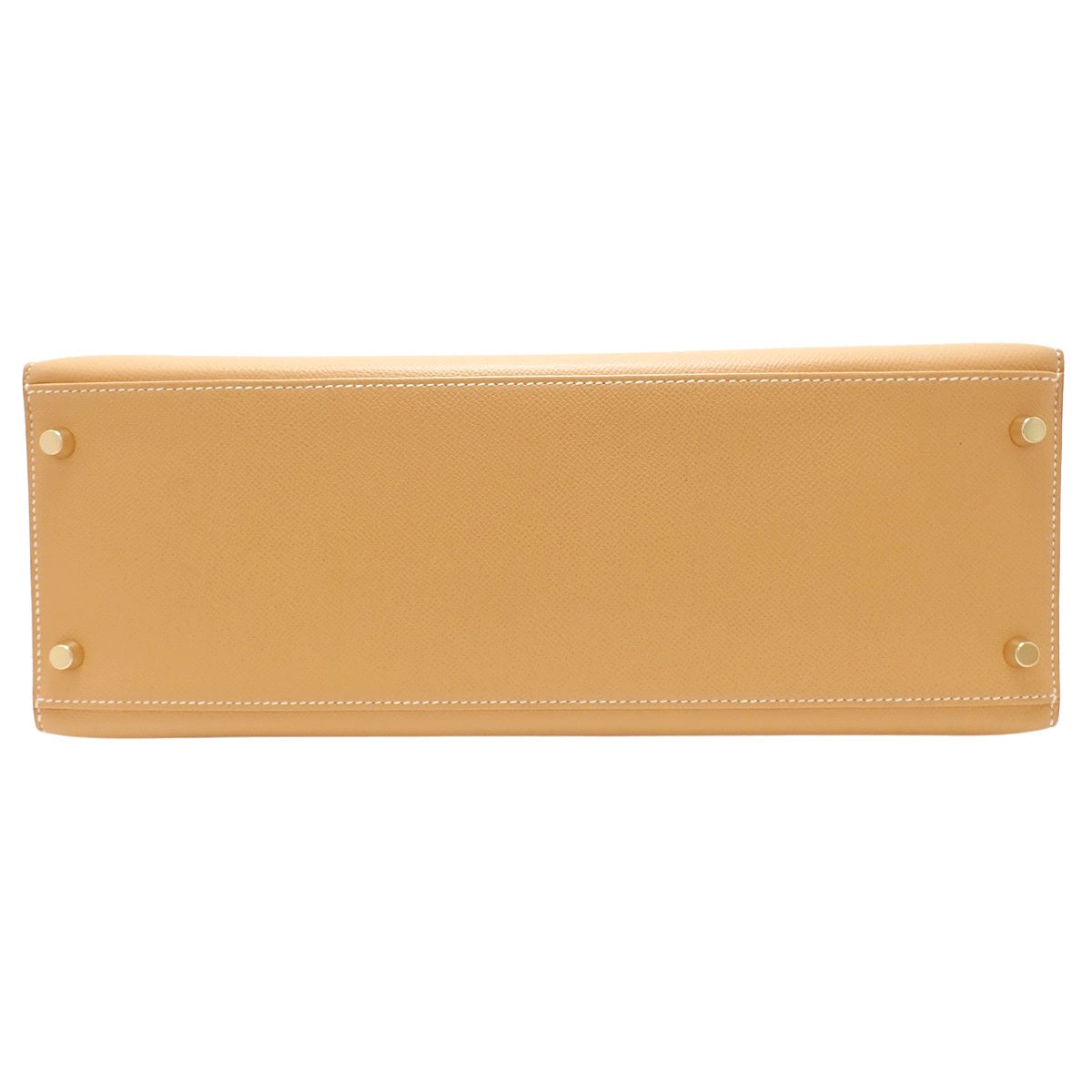 ケリー35 (外縫い) クシュベル ナチュラル ゴールド金具 ○X刻印