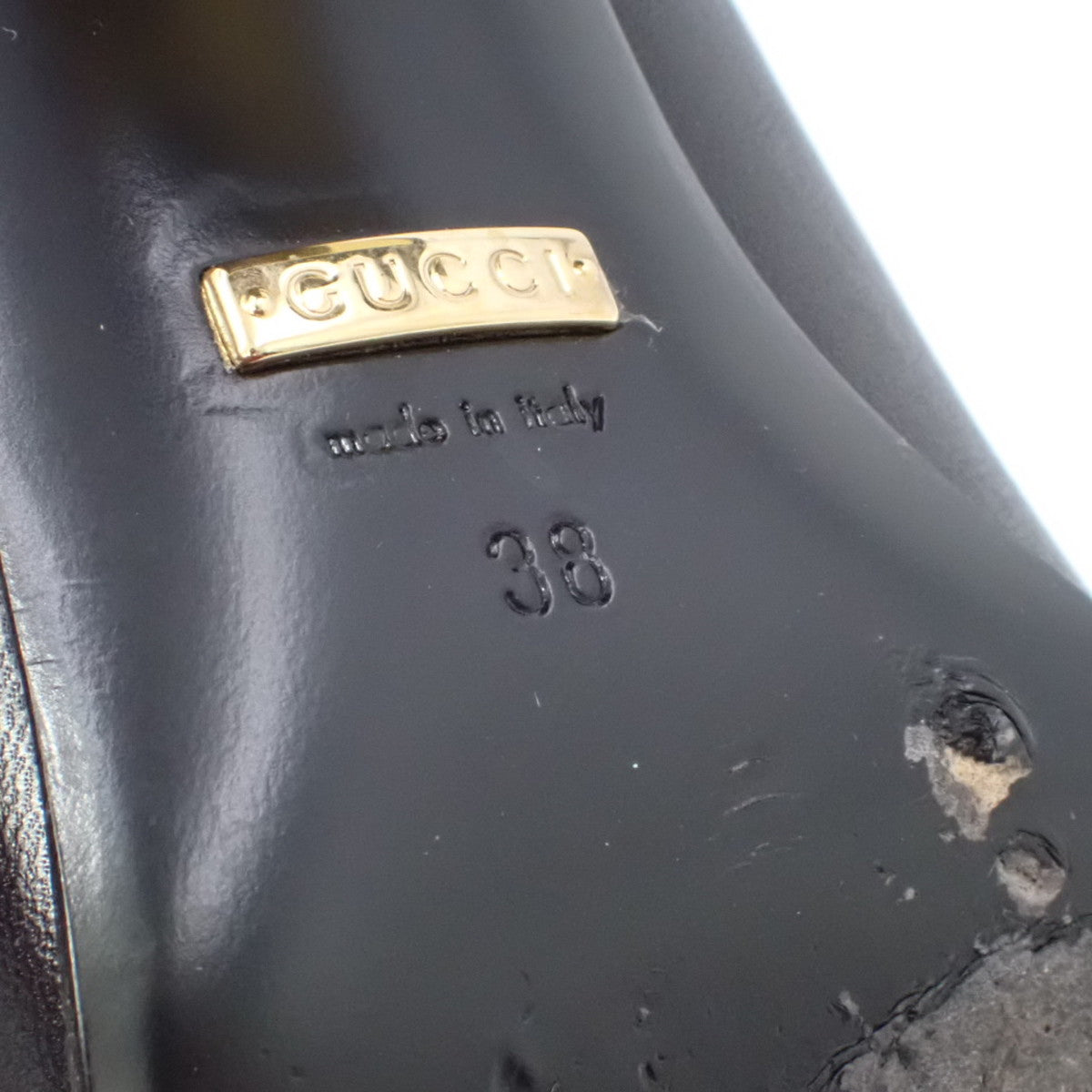 ホースビット スクエアトゥ パンプス 38