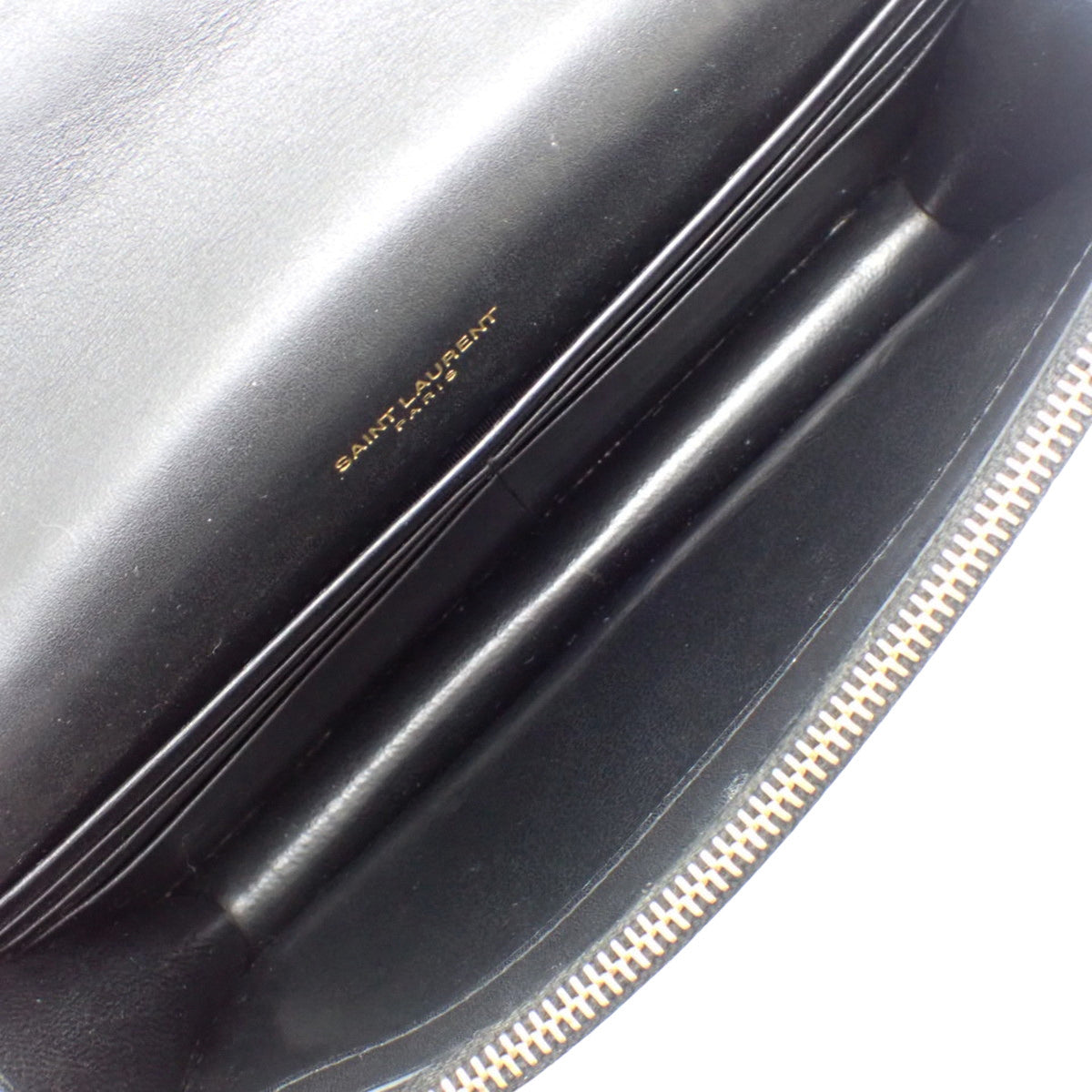 ケイト タッセル付き チェーンウォレット レザー ブラック 452159 肩掛け 斜め掛け クラッチバッグ