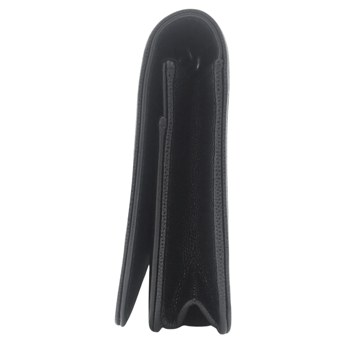 Boy Chanel Coco Mark 黑色鱼子酱皮链条钱包