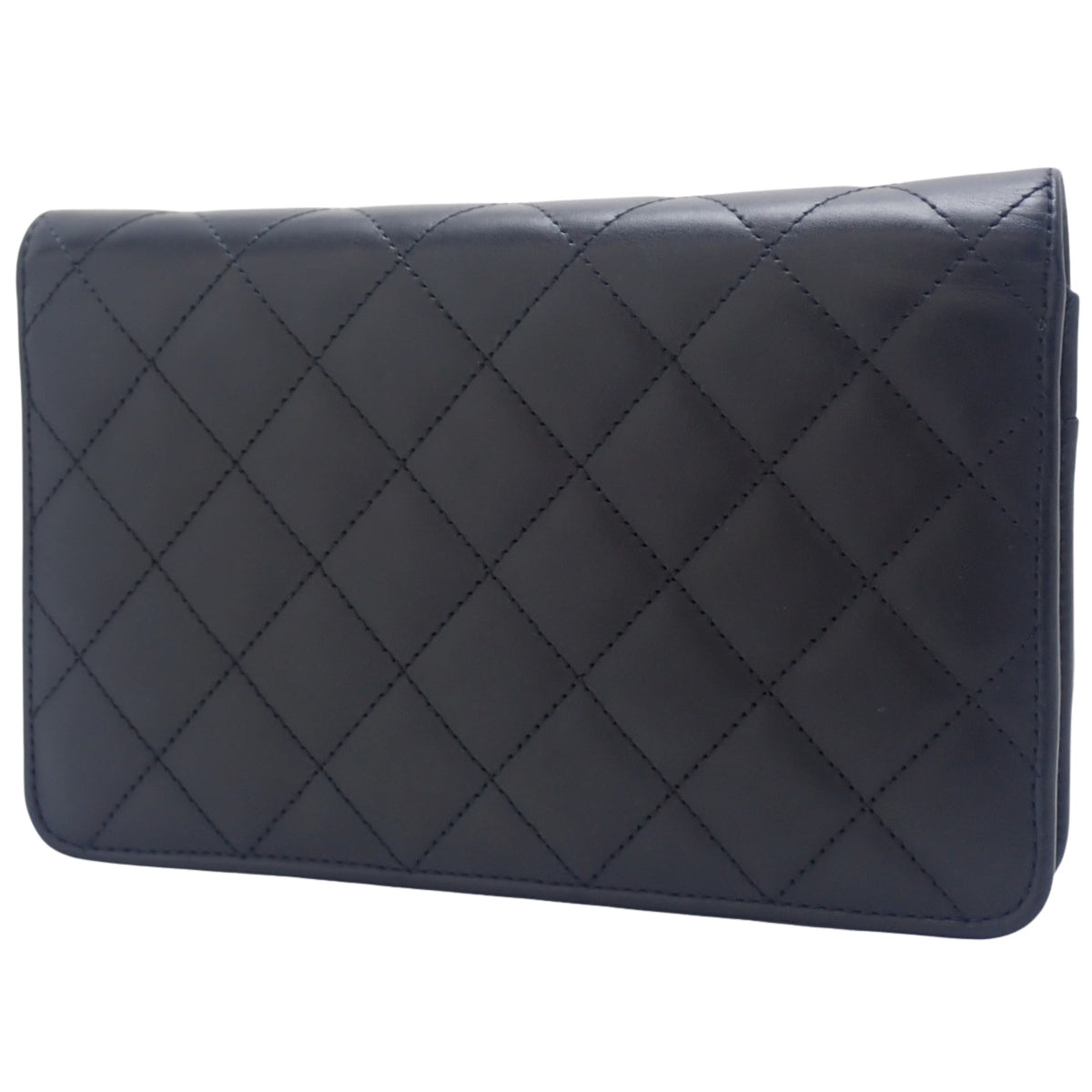 Cambon Line Coco Mark 链条钱包 皮革 黑色 粉色 A46646